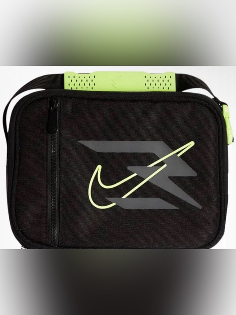 Nike Black Waist Belt Bag with Neon Green Accents